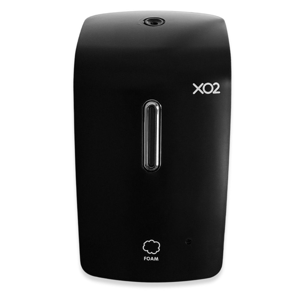 XO2® 'High Five' Black Touch-Free Automatic Hand Soap Dispenser - Foaming, High Capacity, Low Servicing & Less Waste