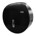 XO2® Black Jumbo Commercial Toilet Roll Dispenser - Single Roll Capacity