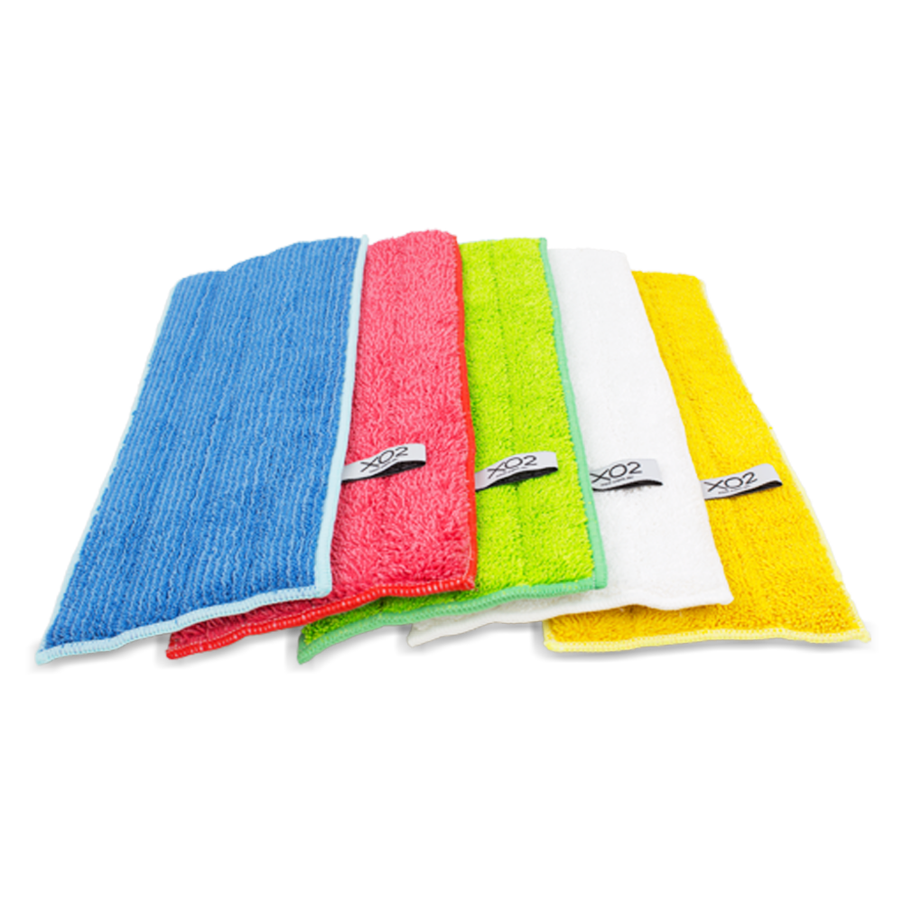 50x Electrostatic Microfibre Dust Cleaning Cloths Replacement Flat Floor Mop