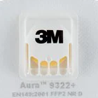 3M Aura 9322A P2 Valved Respirator - For Disso® Deep Clean System