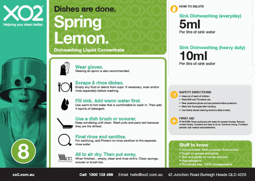 Spring Lemon - Dishwashing Liquid Concentrate