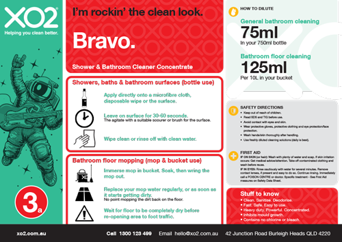 Bravo - Shower & Bathroom Cleaner Concentrate