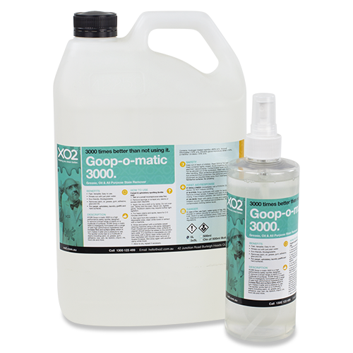 XO2® Goop-o-matic 3000 - Grease, Oil &amp; All Purpose Stain Remover - Size Variants