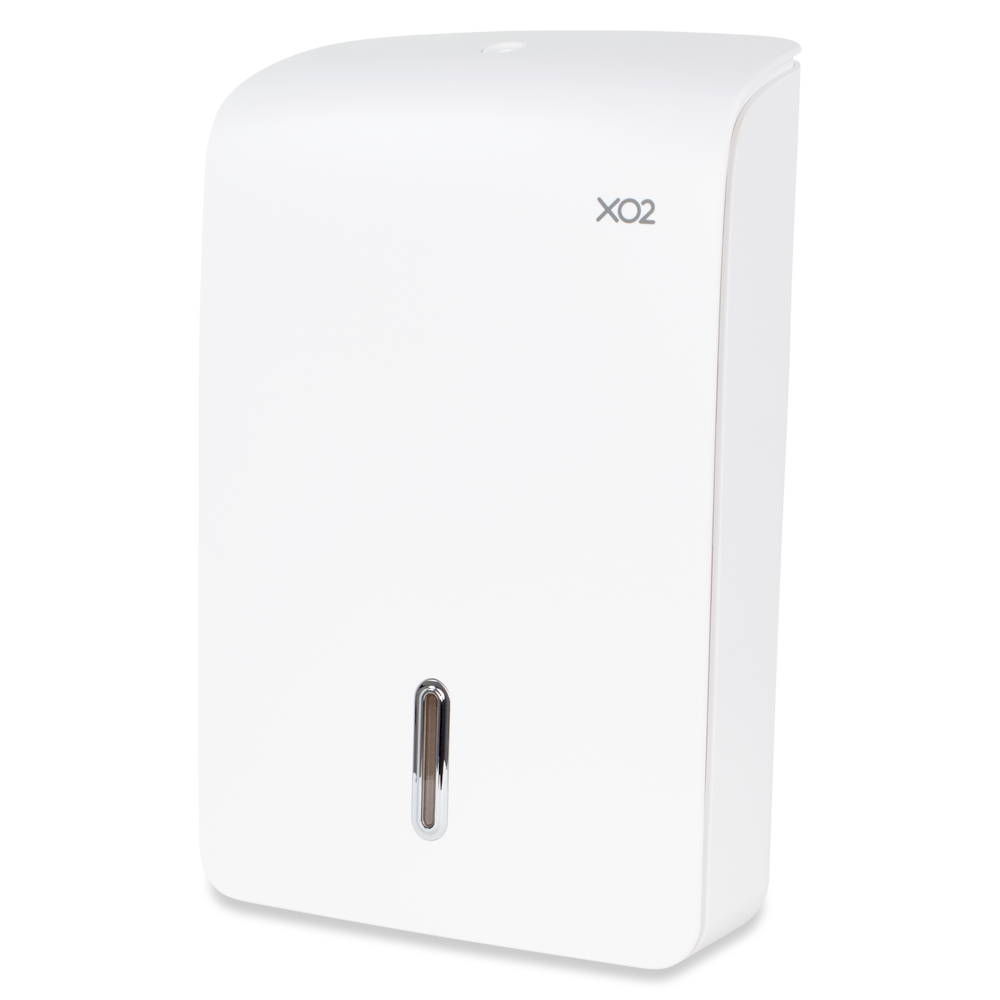 XO2® White Multi-Fold Paper Hand Towel Dispenser