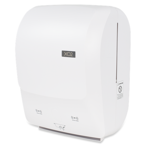 XO2® White Automatic Touch-Free Paper Hand Towel Dispenser