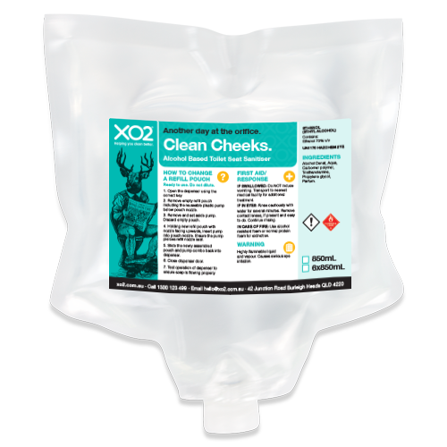 XO2® Clean Cheeks Toilet Seat Sanitiser Refill
