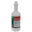 750ml XO2® Bathroom &amp; Shower Cleaner Labelled Empty Bottle - Red (3a)