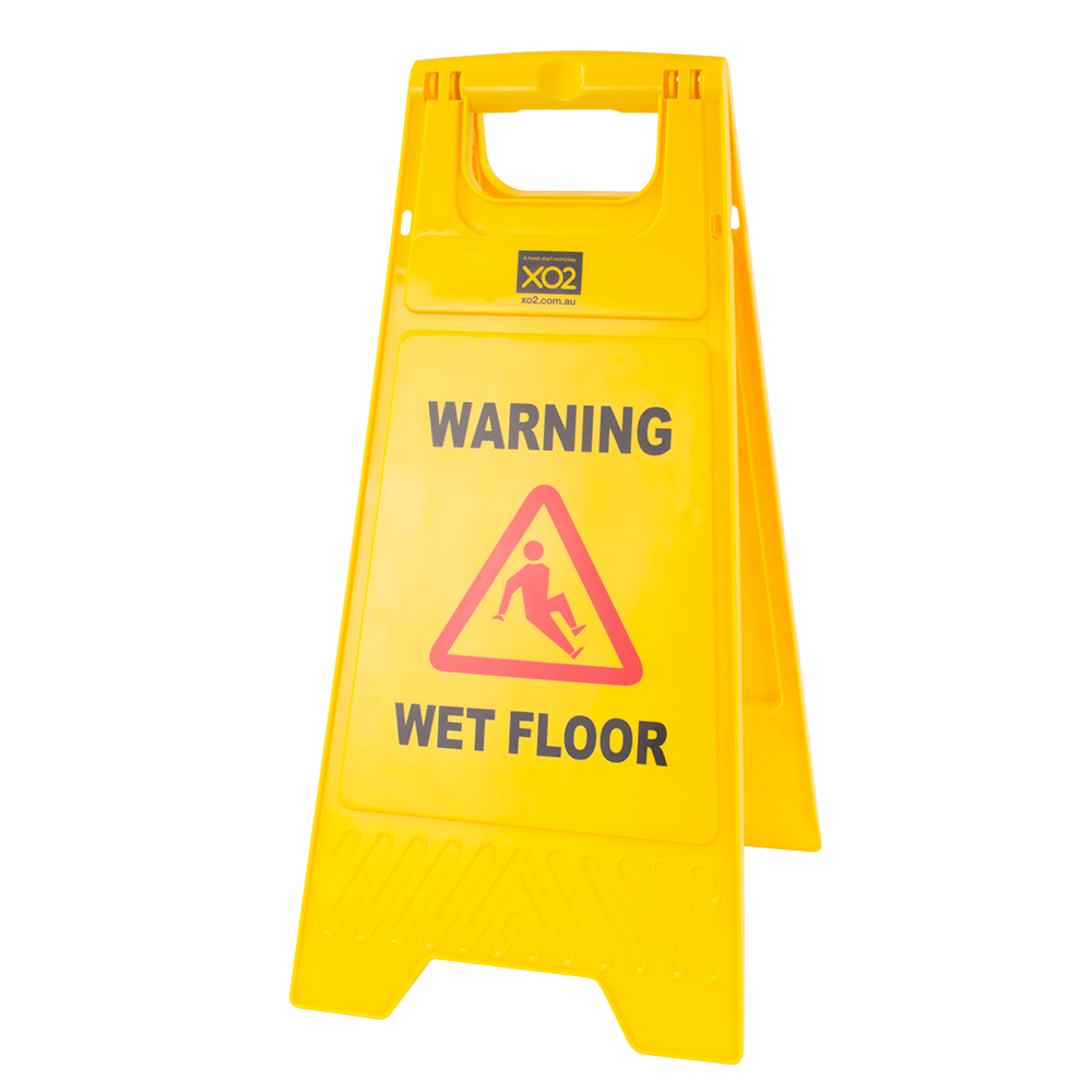 A-Frame Safety Sign - Plastic, 'Warning Wet Floor'