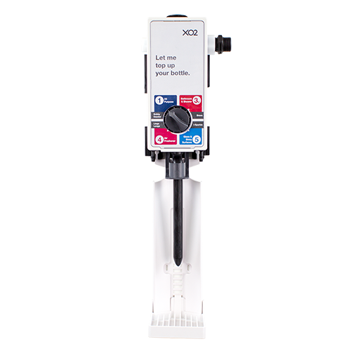 XO2® Bottle Filling Station - 4 Product, Bottle Activated