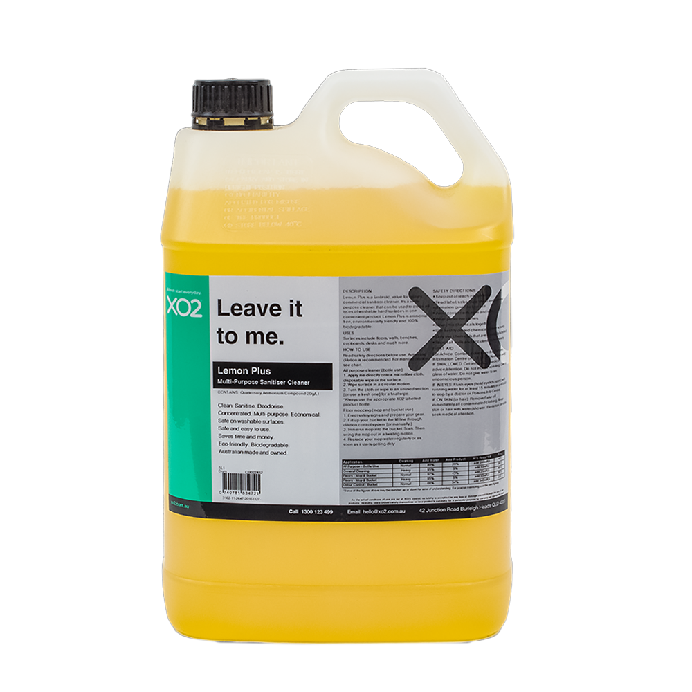 XO2® Lemon Plus - All Purpose Cleaner and Sanitiser