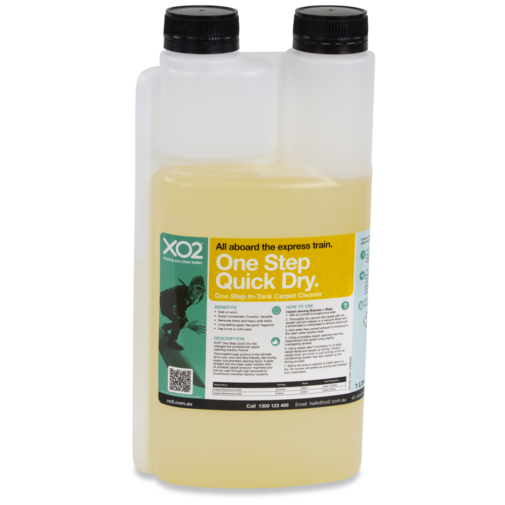 One Step Quick Dry - In Tank Carpet and Upholstery Cleaner Concentrate