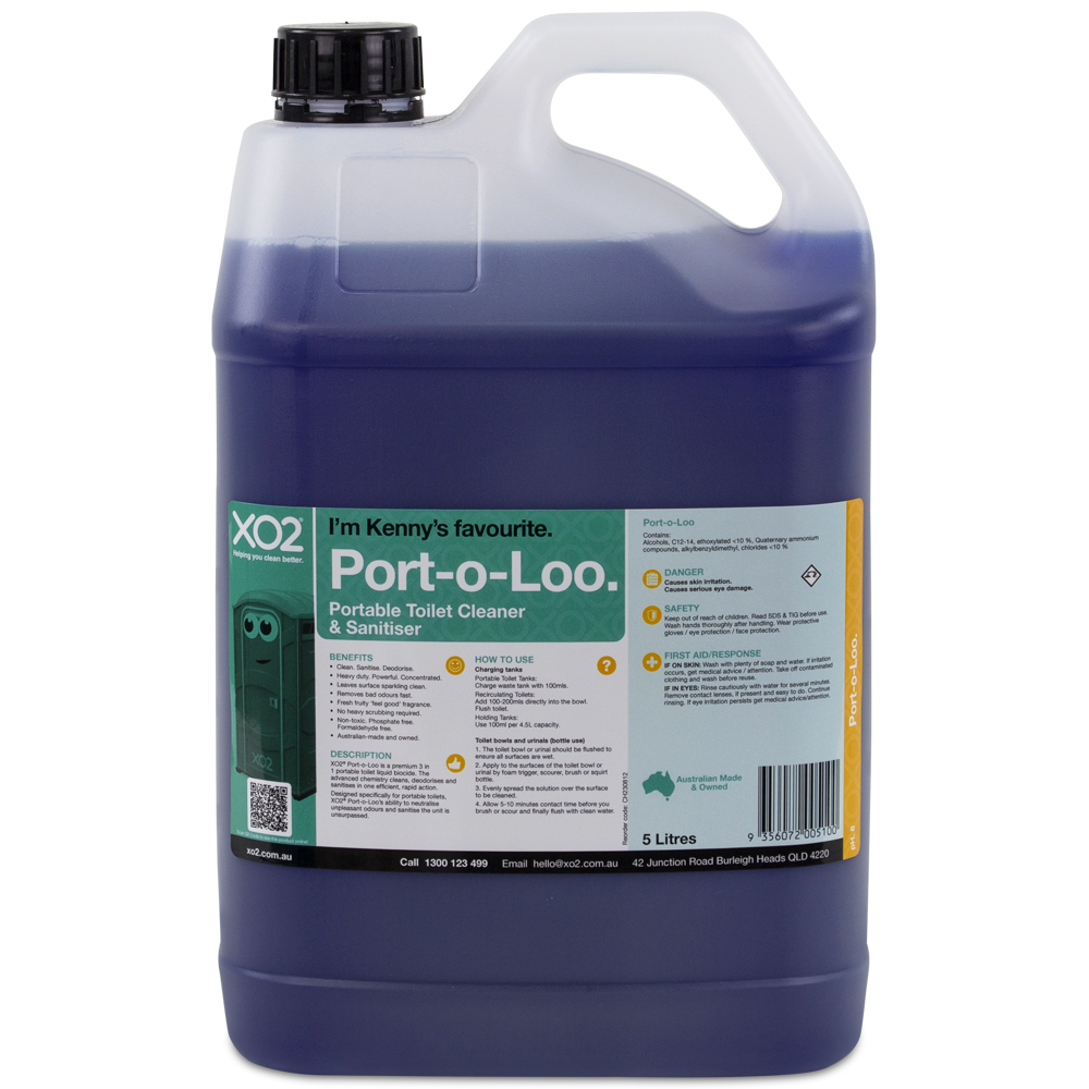 XO2® Port-o-Loo - Portable Toilet Cleaner &amp; Sanitiser