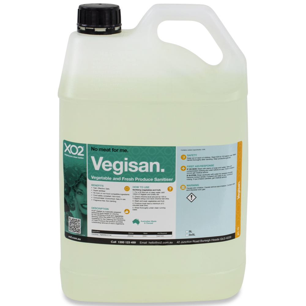 XO2® Vegisan - Vegetable &amp; Fresh Produce Sanitiser