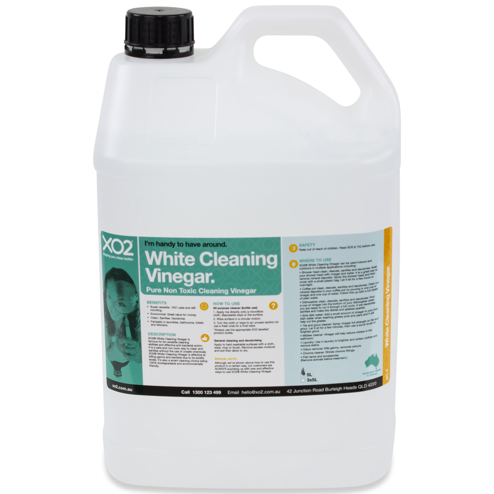 XO2® White Cleaning Vinegar - Pure Non Toxic Cleaning Vinegar