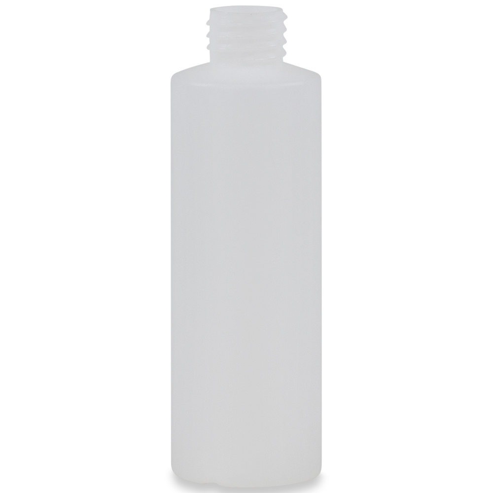 250ml Straight Sided Bottle - No Neck, Empty, Natural / Opaque, 28mm Screw Thread