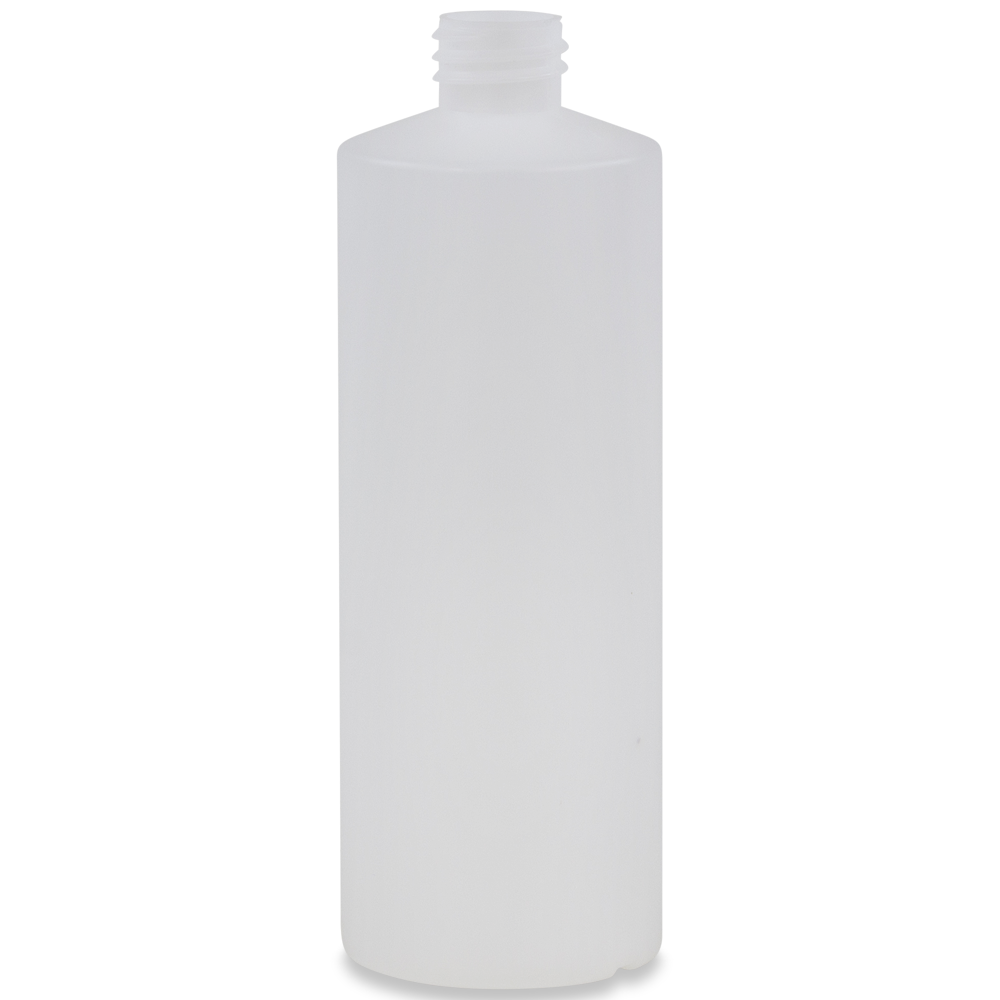 500ml Straight Sided Bottle - No Neck, Empty, Opaque, 28mm Screw Thread