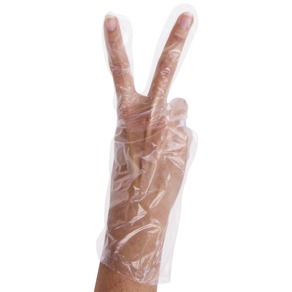 Clear Polyethylene Disposable Gloves