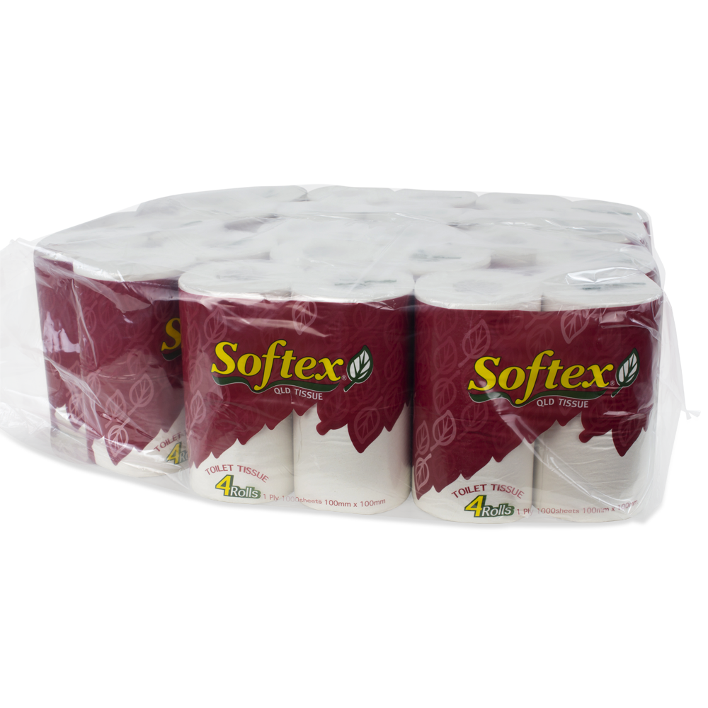 Softex 1ply 1000 Sheet Toilet Paper Rolls 
