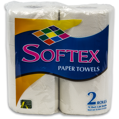 Softex 2ply Kitchen Paper Roll Towel