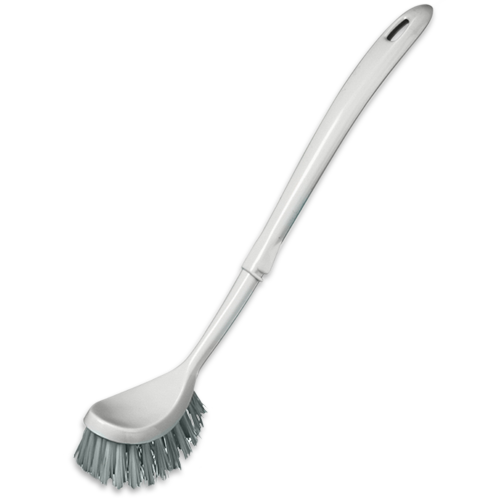 Toilet Brush Only - With Curved Head &amp; Handle, Plastic, Polypropylene Bristles