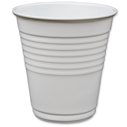 White Plastic Drink Cups - Disposable