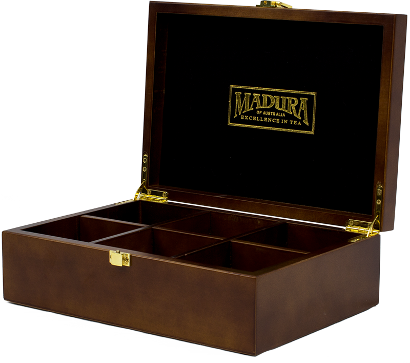 Madura Condiment Display &amp; Wooden Tea Box