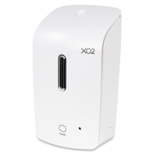 XO2® 'High Five' White Touch-Free Automatic Hand Soap Dispenser - Foaming, High Capacity, Low Servicing & Less Waste