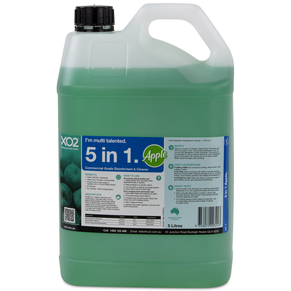 XO2® 5 in 1 - Commercial Grade Disinfectant &amp; Cleaner