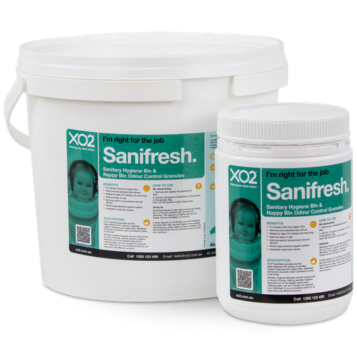 XO2® Sanifresh - Sanitary Hygiene Bin &amp; Nappy Bin Odour Control Granules