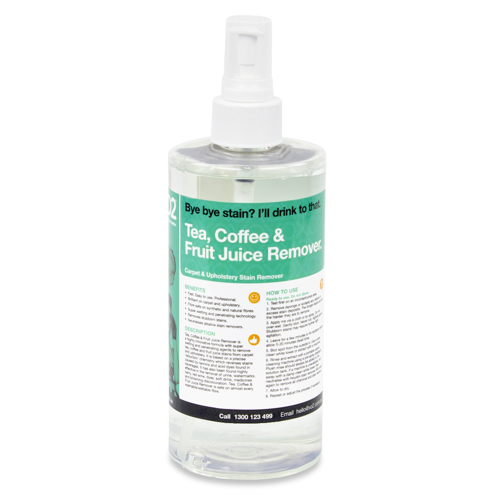 XO2® Tea, Coffee &amp; Fruit Juice Remover - Stain Remover For Carpet &amp; Upholstery