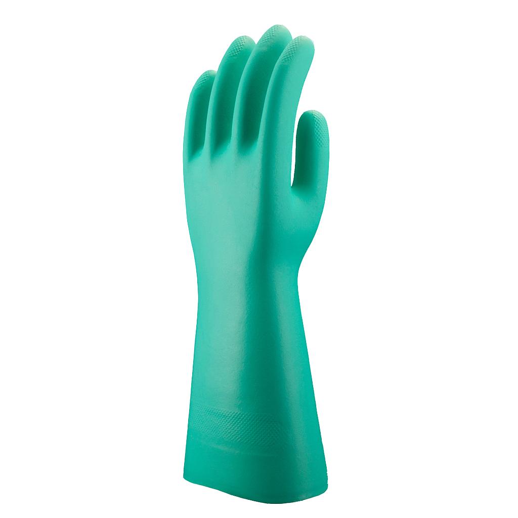 Green Nitrile Gloves - 46cm Long, Reusable, Chemical Resistant