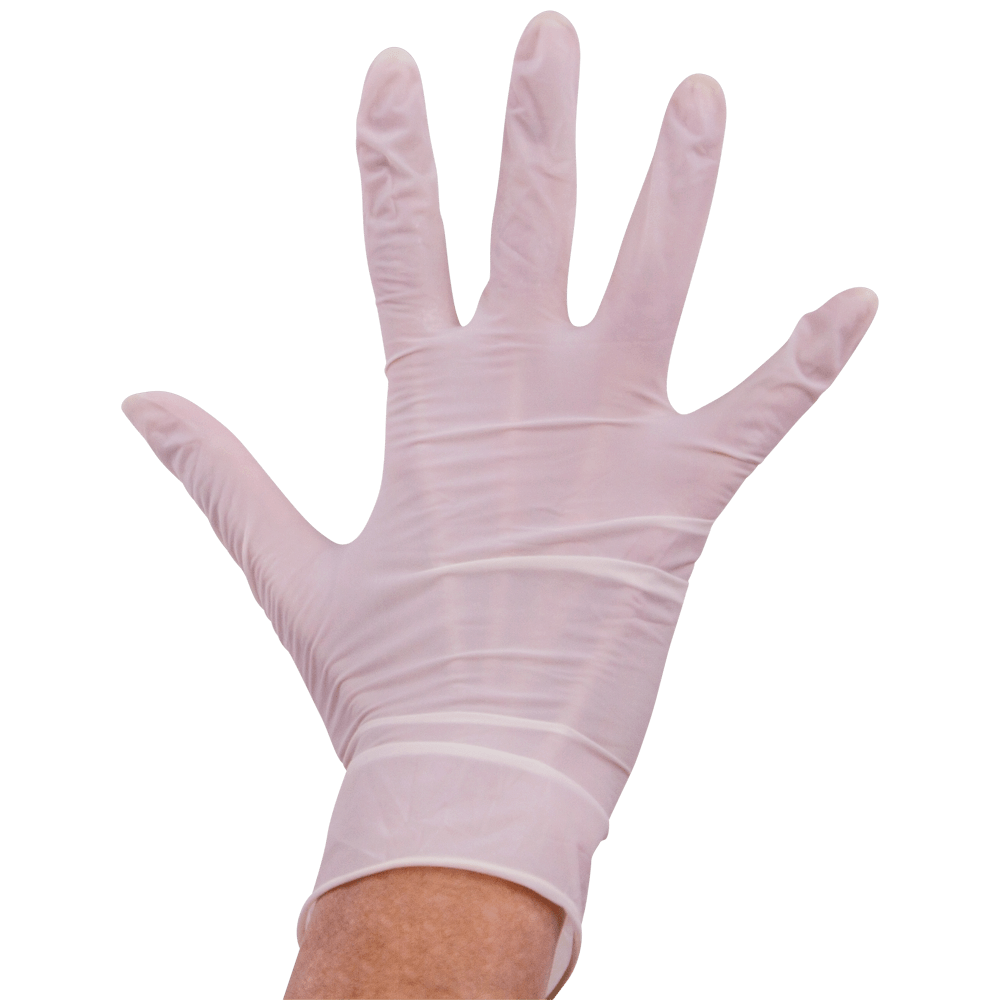 White Nitrile Gloves - Powder Free, Disposable