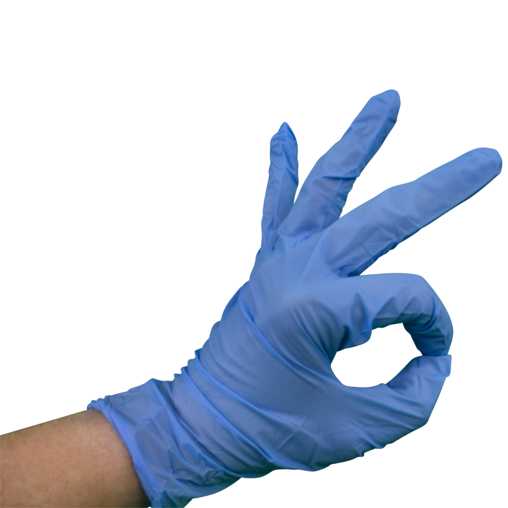 Blue Nitrile Gloves - Powder Free & Disposable