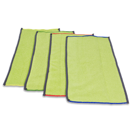 RefleXO2 Ultra Microfibre Cloth - Green with Colour Coding, For Floor Mopping &amp; Hand Wiping