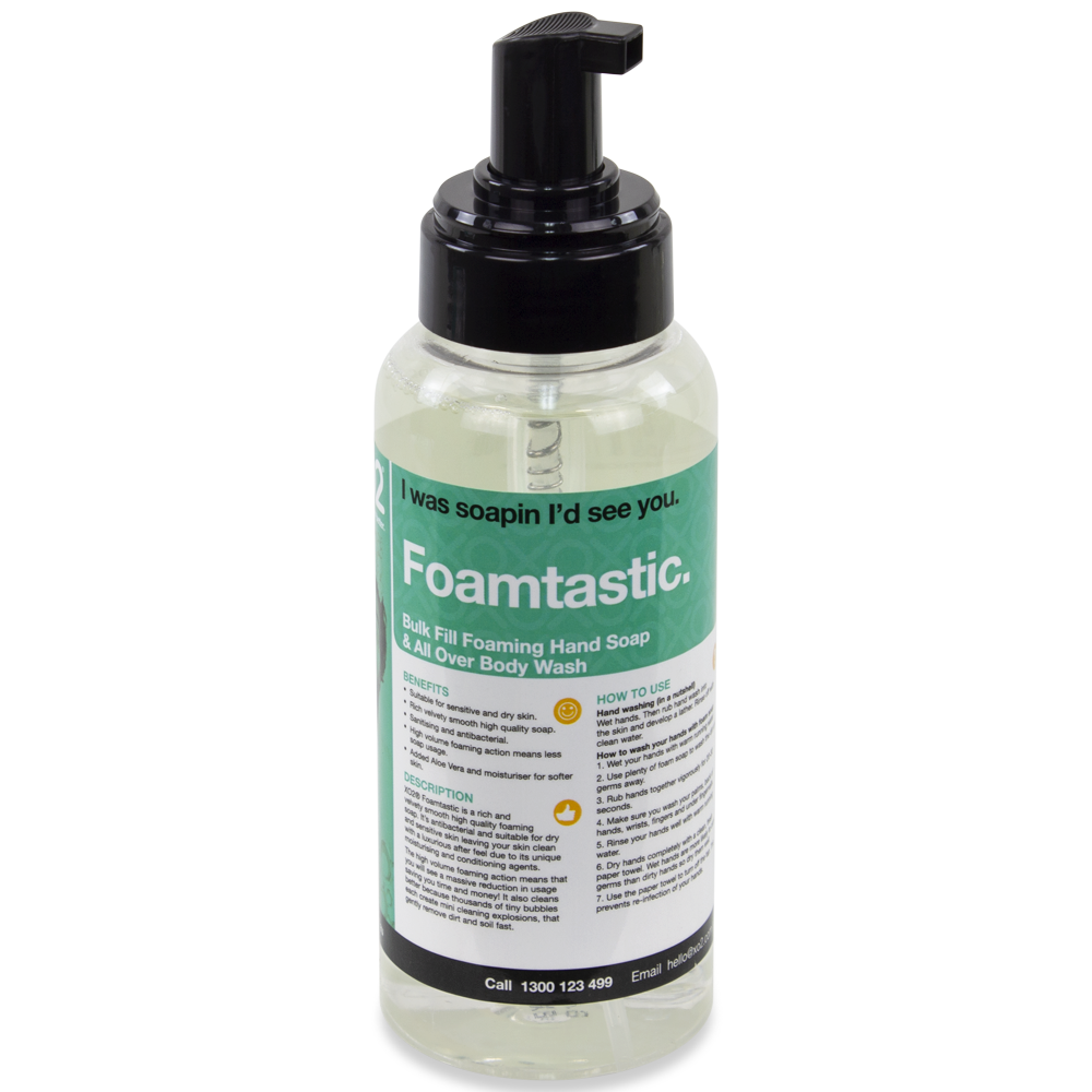 XO2® Foamtastic - Bulk Fill Foaming Hand, Hair &amp; Body Wash - Antibacterial