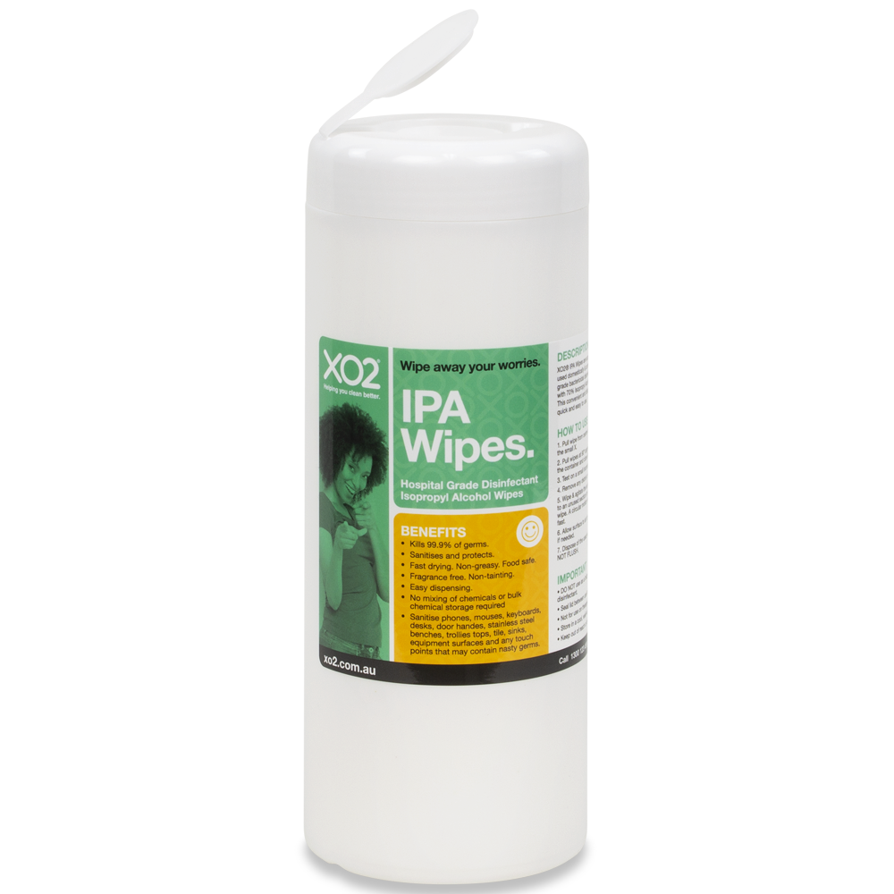 XO2® IPA Wipes - Hospital Grade Disinfectant Wipes