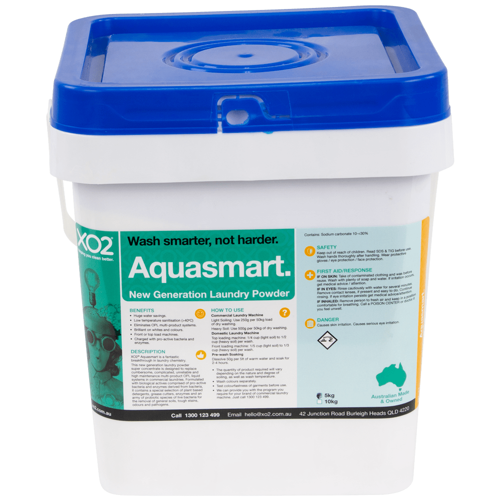 XO2® Aquasmart - New Generation Laundry Powder Concentrate With Pro-active Bacteria &amp; Enzymes
