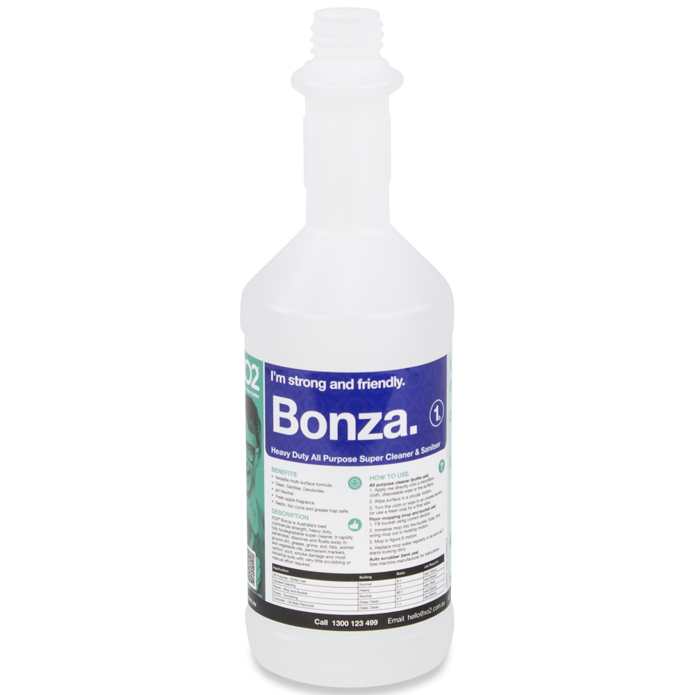 750ml Bonza Labelled Empty Bottle