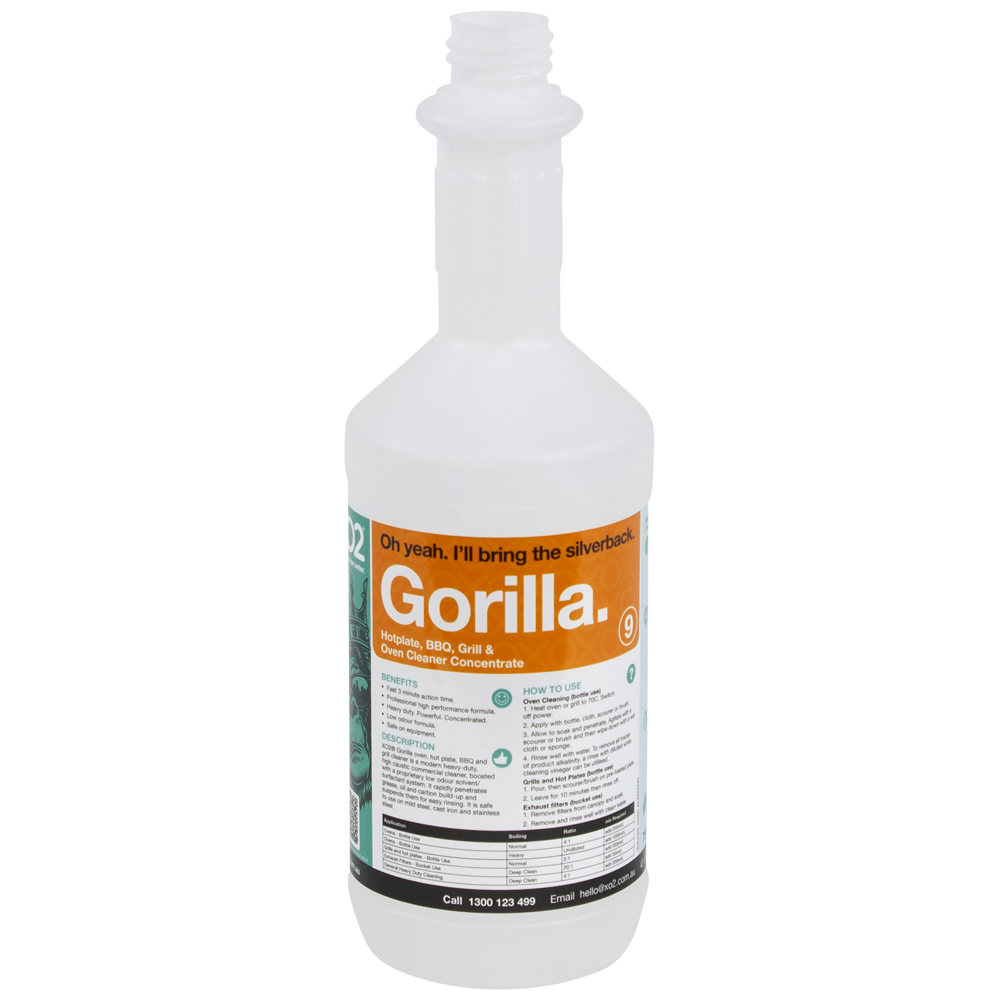 750ml Gorilla Labelled Empty Bottle