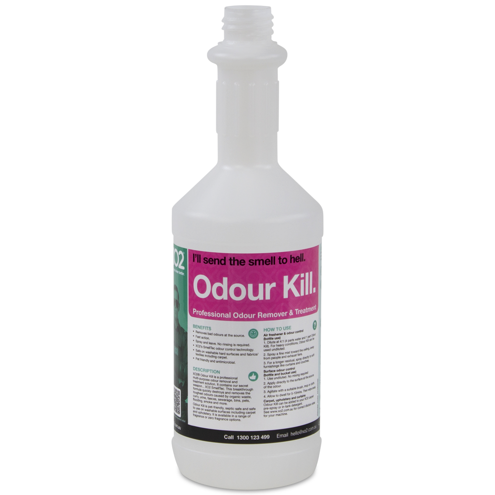 750ml Odour Kill Labelled Empty Bottle - Refillable & Recyclable (Trigger not included)