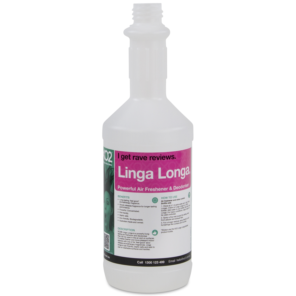 750ml Linga Longa Labelled Empty Bottle - Refillable & Recyclable (Trigger not included)