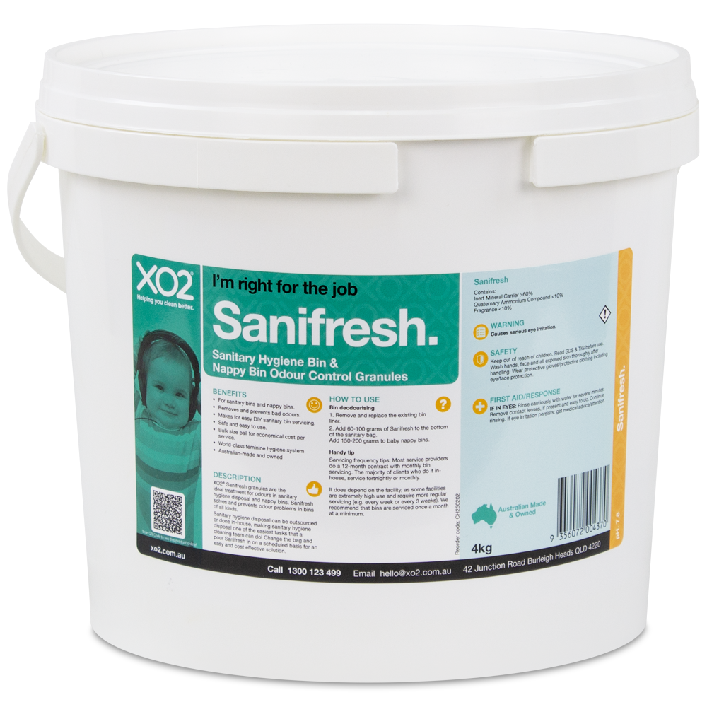 Sanifresh - Sanitary Hygiene Bin & Nappy Bin Odour Control Granules