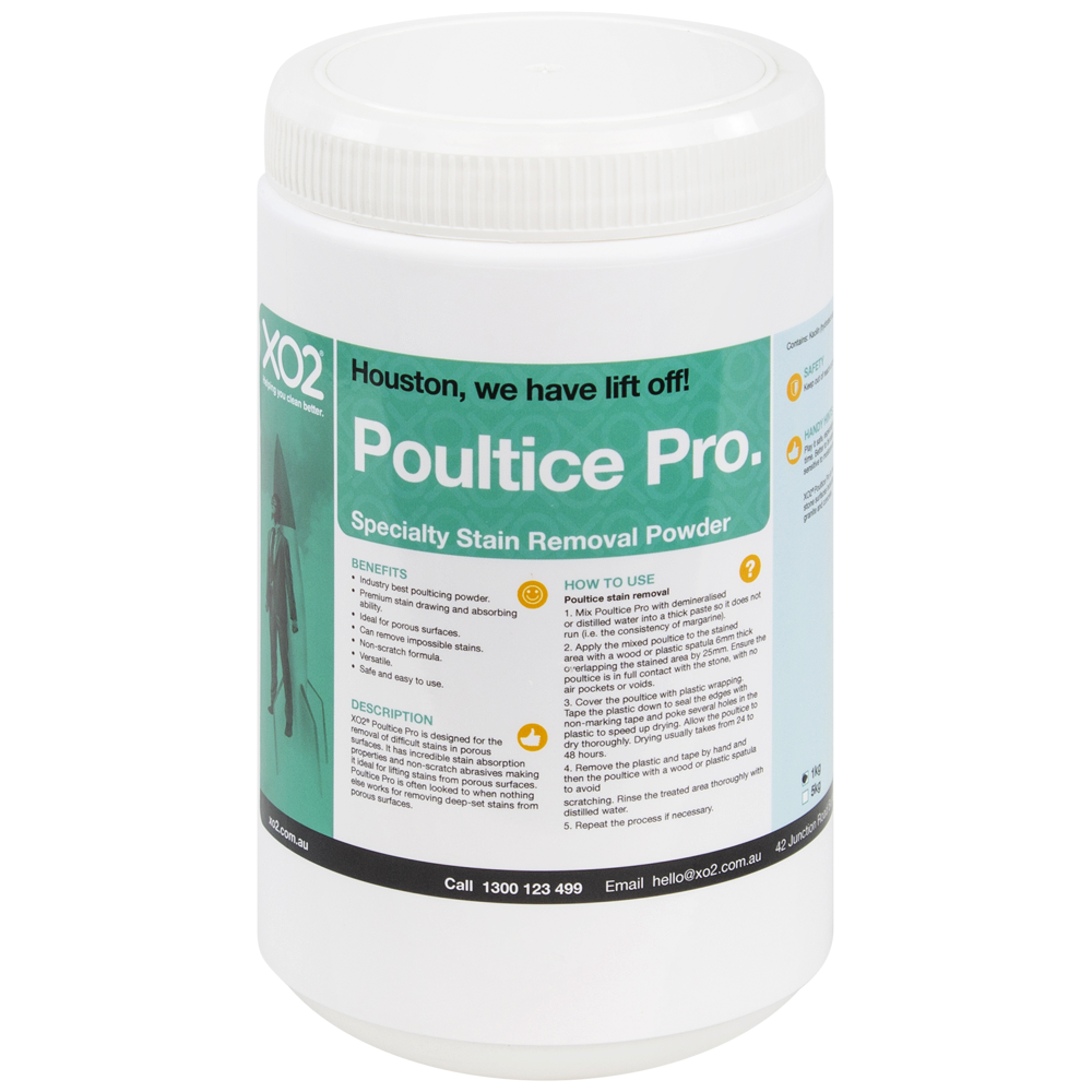 Poultice Pro - Specialty Stain Removal Powder for Hard Surfaces