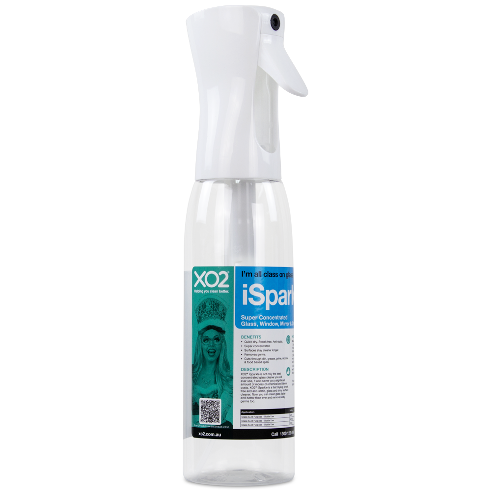 iSparkle Continuous Atomiser Spray Bottle - 500ml, Refillable, Labelled, Comes Empty