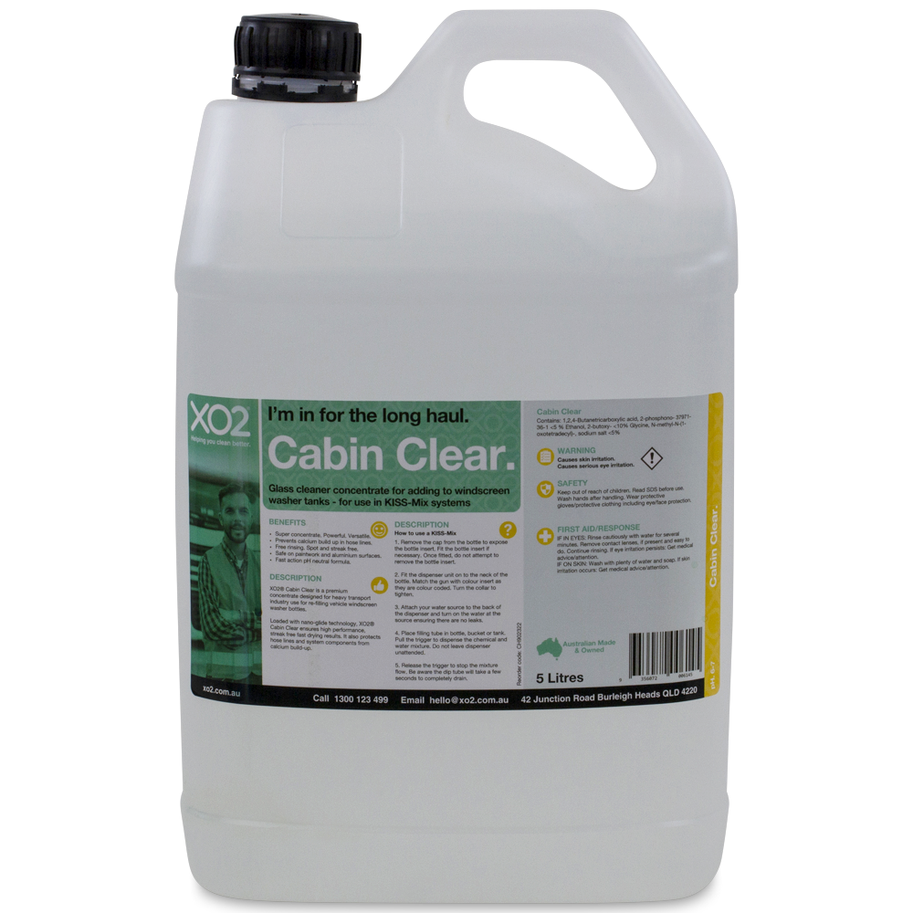 Cabin Clear - Windscreen Wiper Cleaner & System Treatment Concentrate