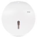 XO2® White Jumbo Commercial Toilet Roll Dispenser - Single Roll Capacity