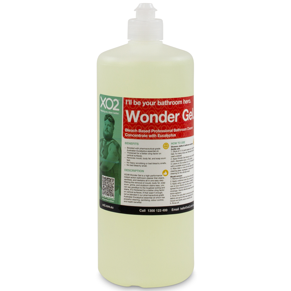 Wonder Gel - Bleach Based Professional Bathroom Cleaner Concentrate with Eucalyptus