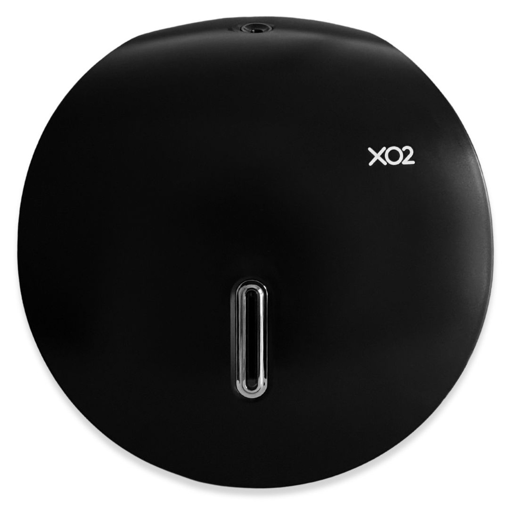 XO2® Black Jumbo Commercial Toilet Roll Dispenser - Single Roll Capacity