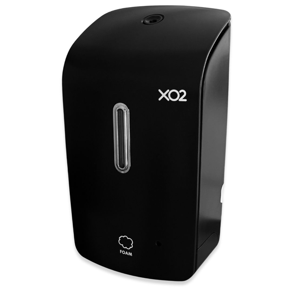 XO2® 'High Five' Black Touch-Free Automatic Hand Soap Dispenser - Foaming, High Capacity, Low Servicing & Less Waste