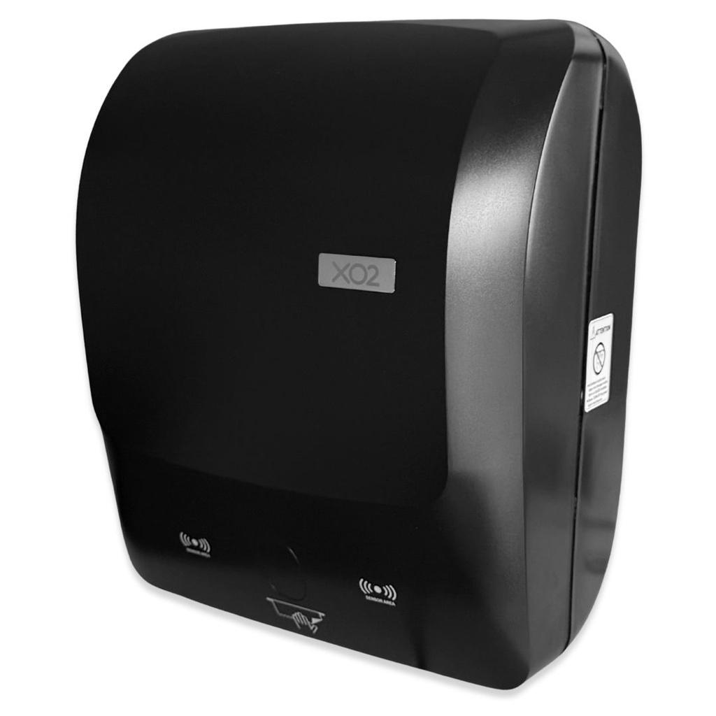 XO2® Black Automatic Touch-Free Paper Hand Towel Dispenser